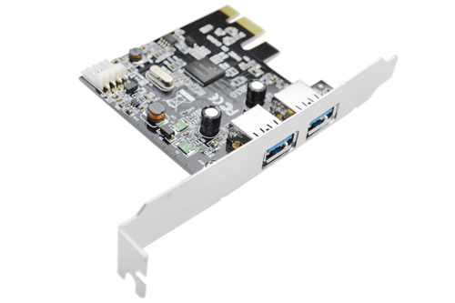 2 Port USB 3.0 Superspeed PCI Express Card - Back