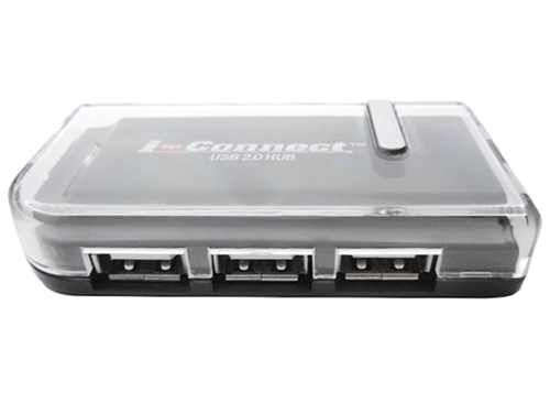 4 Port USB 2.0 Crystal Hub - Bottom