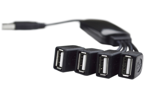 4 Port USB 2.0 Cable Hub - Bottom