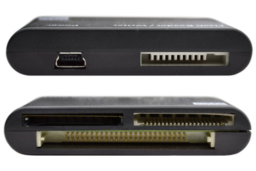 Mini USB 2.0 Multi Card Reader / Writer - Top and Back