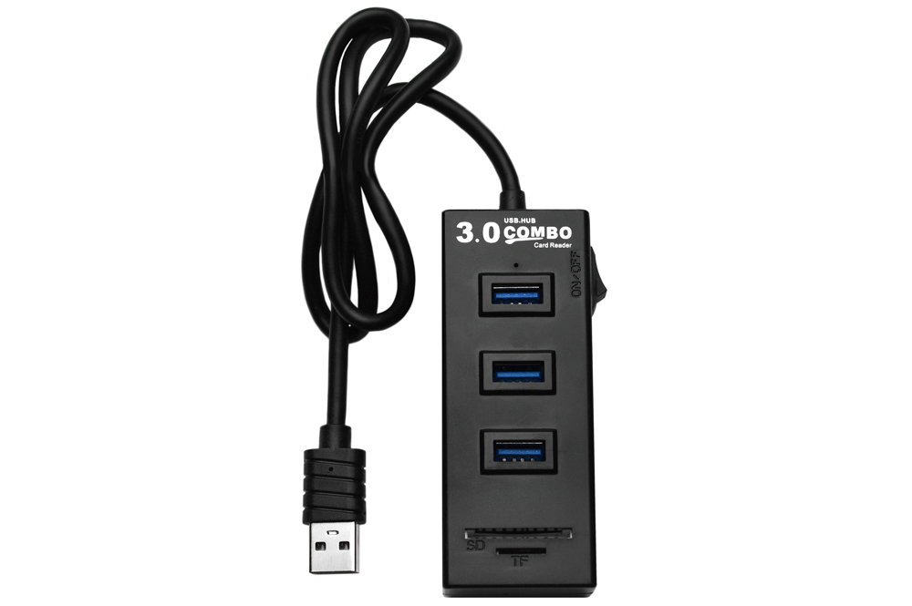 3 Port USB 3.0 Hub + Card Reader