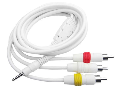 Premium Audio / Video RCA Composite Cable Adapter for iPod™ Full Cable