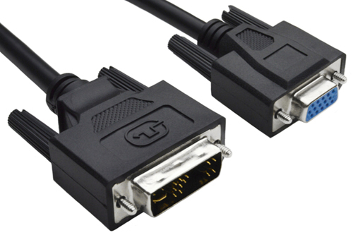 10ft DVI Male to VGA Female Cable