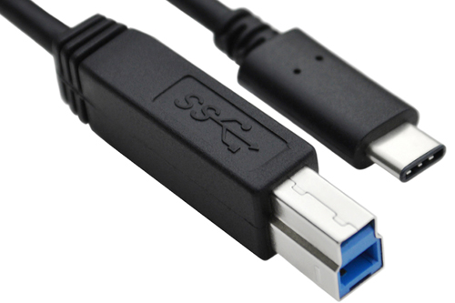 3.2ft USB 3.1 Type-C to USB BM Data & Charging Cable Ends