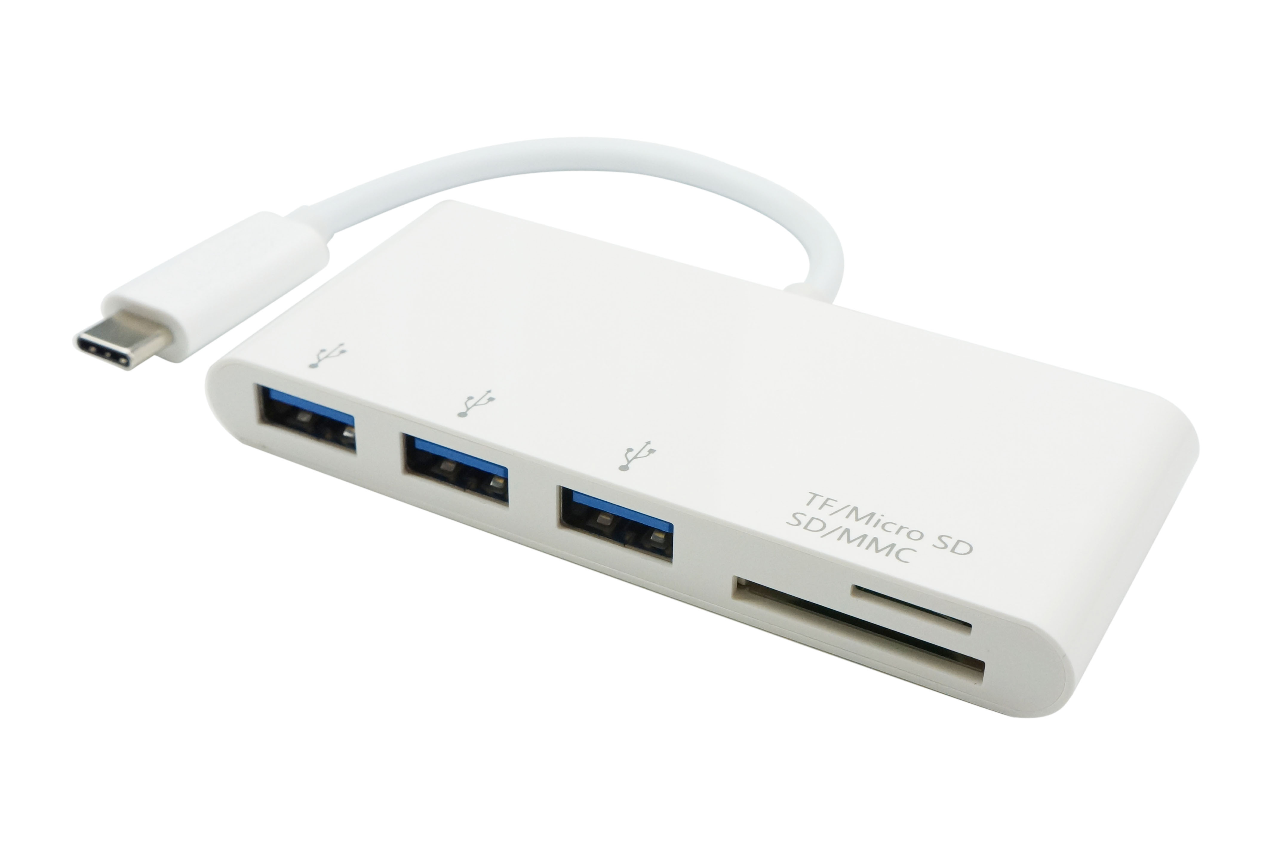 USB 3.1 Type-C to Micro SD/TF + 3 X USB 3.0 Hub