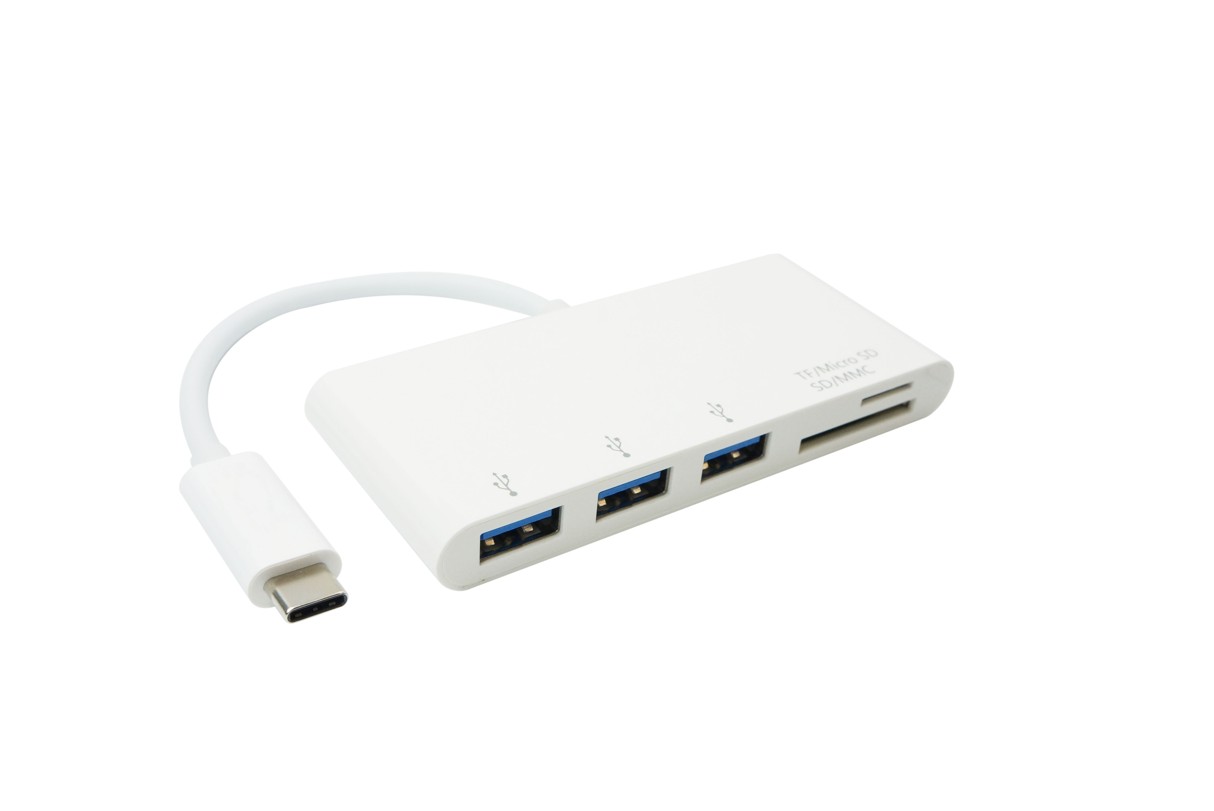 USB 3.1 Type-C to Micro SD/TF + 3 X USB 3.0 Hub