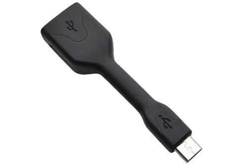 Micro USB OTG to USB Cable Adapter - Black