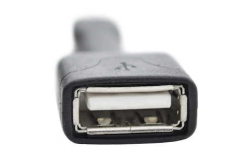 Micro USB OTG to USB Cable Adapter - Black - USB Port