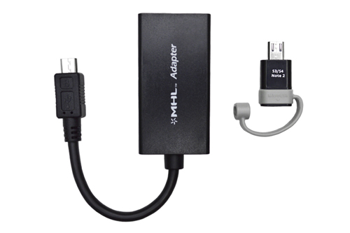 MHL Micro USB to HDMI Connector with S3/S4 and Note 2/3 Adapter