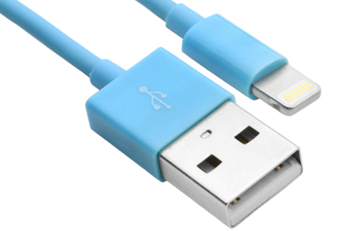 4ft Apple Certified Lightning to USB Sync and Charge Cable for iPod, iPhone, iPad, and iPad mini - Blue