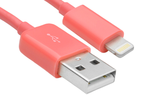 4ft Apple Certified Lightning to USB Sync and Charge Cable for iPod, iPhone, iPad, and iPad mini - Pink