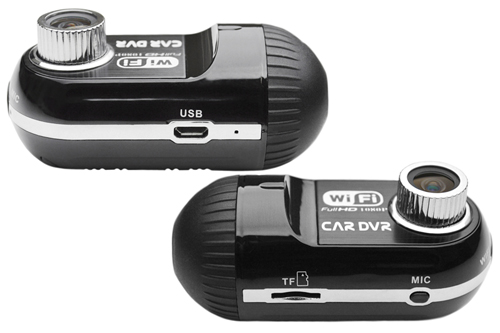 Wi-Fi DVR FULL HD Car Camera 130 Degree Wide Angle with Apps - Sides